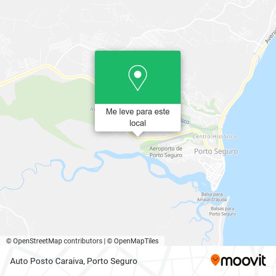 Auto Posto Caraiva mapa