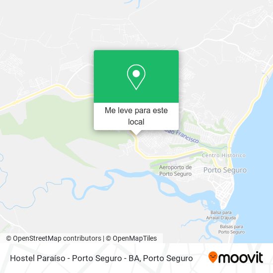 Hostel Paraíso - Porto Seguro - BA mapa