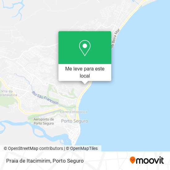 Praia de Itacimirim mapa