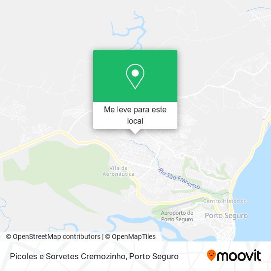 Picoles e Sorvetes Cremozinho mapa
