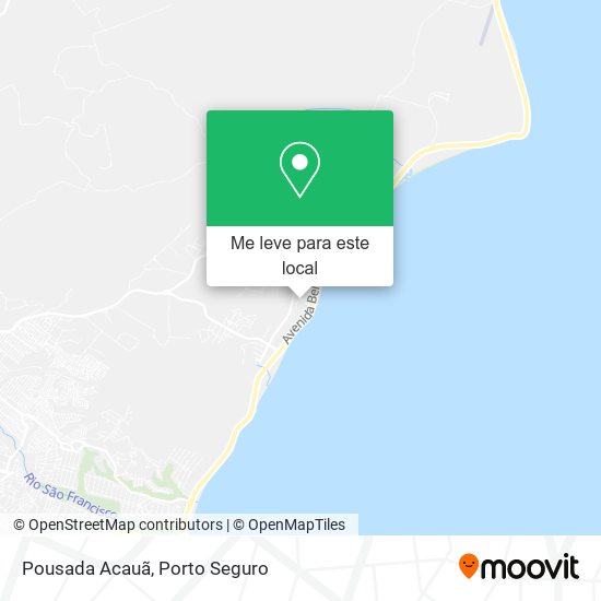 Pousada Acauã mapa