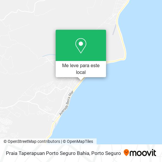 Praia Taperapuan Porto Seguro Bahia mapa