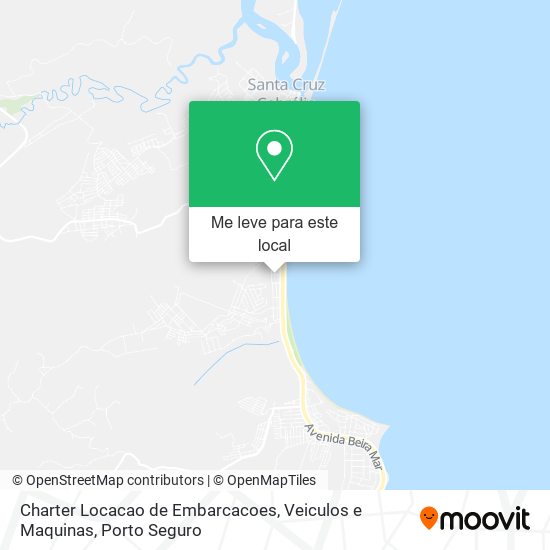 Charter Locacao de Embarcacoes, Veiculos e Maquinas mapa