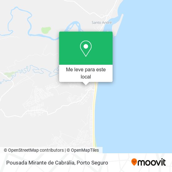 Pousada Mirante de Cabrália mapa