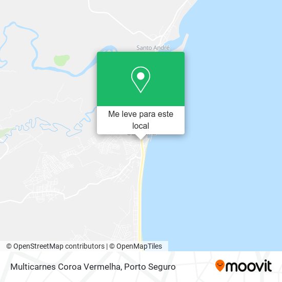 Multicarnes Coroa Vermelha mapa