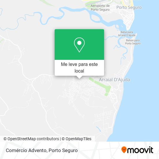 Comércio Advento mapa