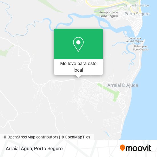 Arraial Água mapa