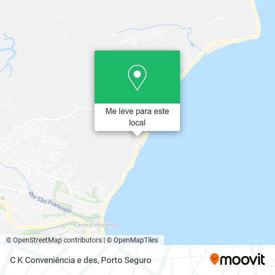 C K Conveniência e des mapa