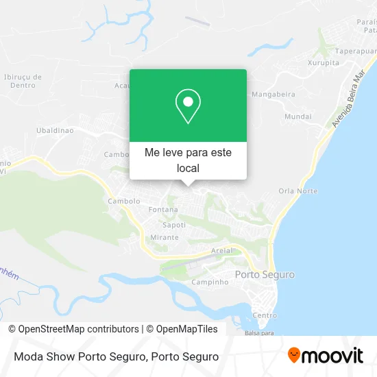 Moda Show Porto Seguro mapa