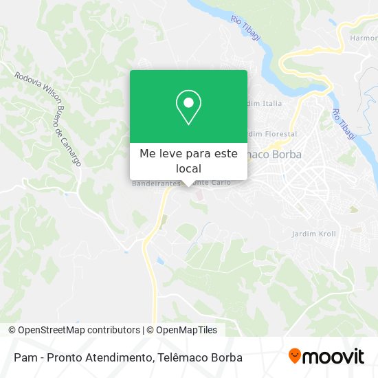 Pam - Pronto Atendimento mapa