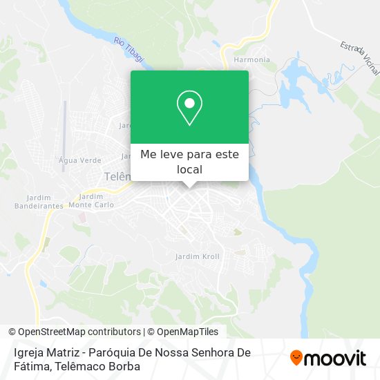 Igreja Matriz - Paróquia De Nossa Senhora De Fátima mapa