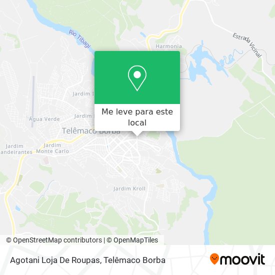 Agotani Loja De Roupas mapa