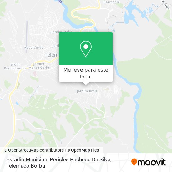 Estádio Municipal Péricles Pacheco Da Silva mapa