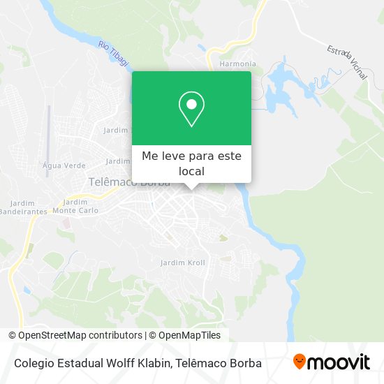 Colegio Estadual Wolff Klabin mapa