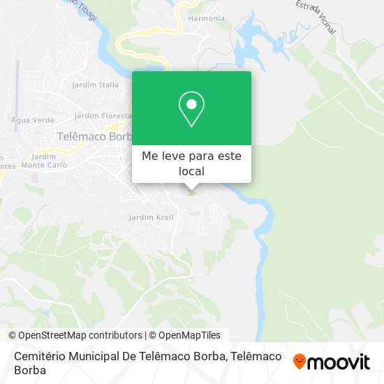 Cemitério Municipal De Telêmaco Borba mapa