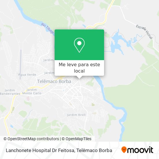 Lanchonete Hospital Dr Feitosa mapa