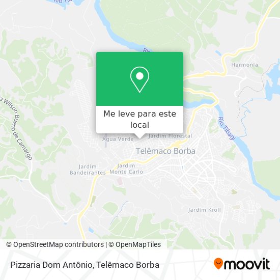 Pizzaria Dom Antônio mapa