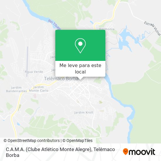 C.A.M.A. (Clube Atlético Monte Alegre) mapa