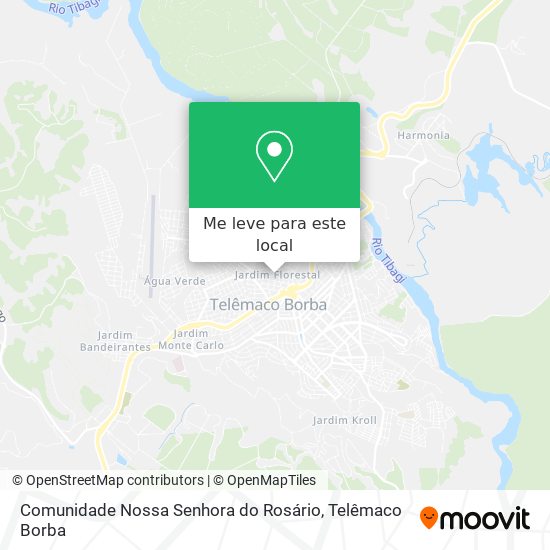 Comunidade Nossa Senhora do Rosário mapa