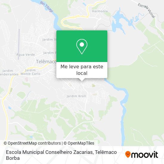 Escola Municipal Conselheiro Zacarias mapa