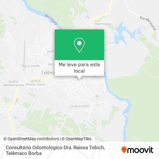 Consultório Odontológico Dra. Raissa Tobich mapa