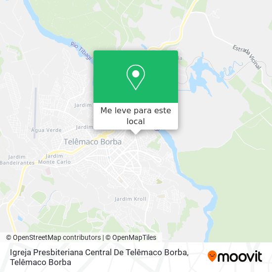 Igreja Presbiteriana Central De Telêmaco Borba mapa