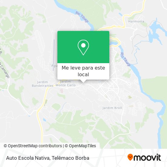 Auto Escola Nativa mapa