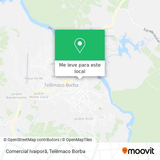 Comercial Ivaiporã mapa