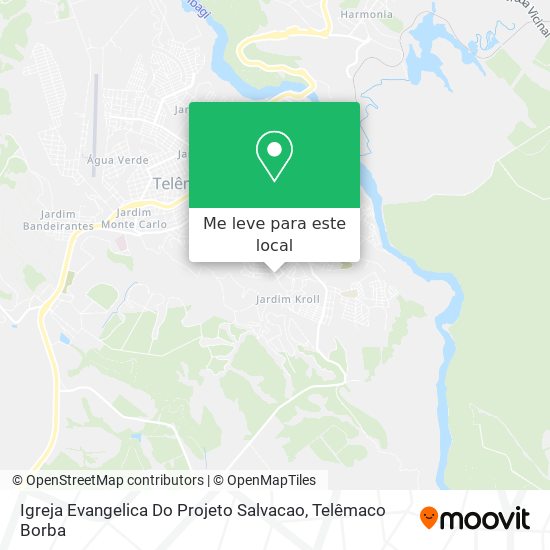 Igreja Evangelica Do Projeto Salvacao mapa