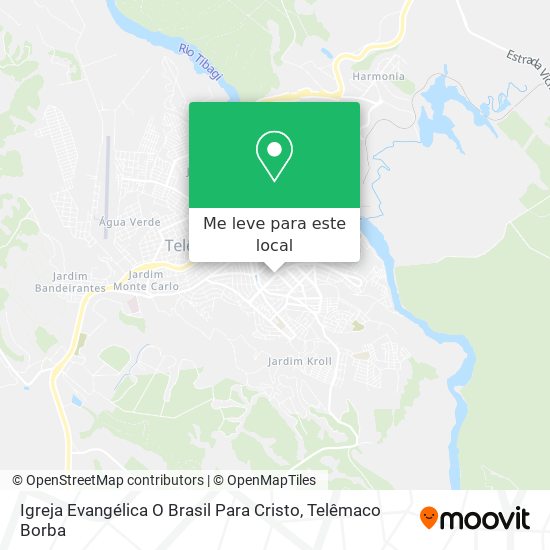 Igreja Evangélica O Brasil Para Cristo mapa