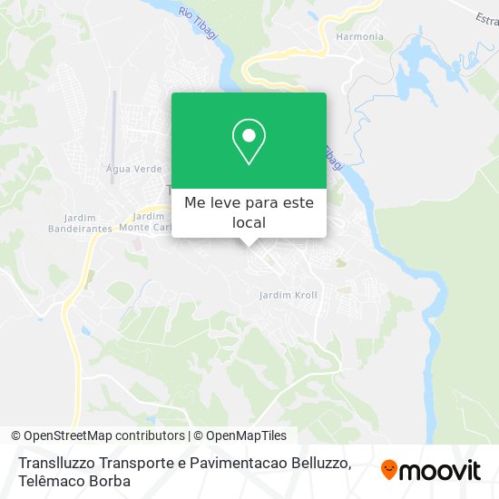 Translluzzo Transporte e Pavimentacao Belluzzo mapa
