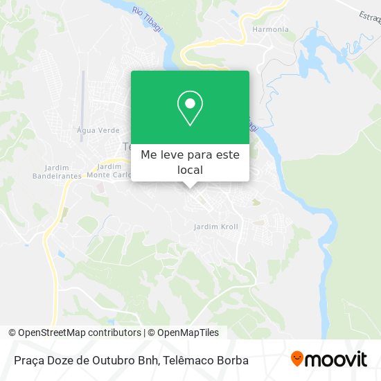 Praça Doze de Outubro Bnh mapa