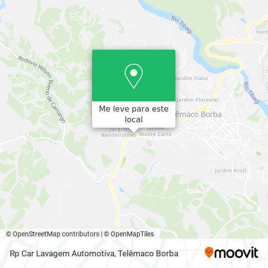 Rp Car Lavagem Automotiva mapa