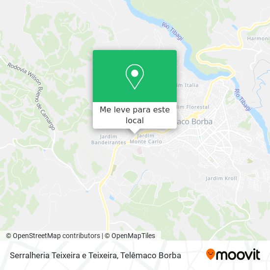 Serralheria Teixeira e Teixeira mapa