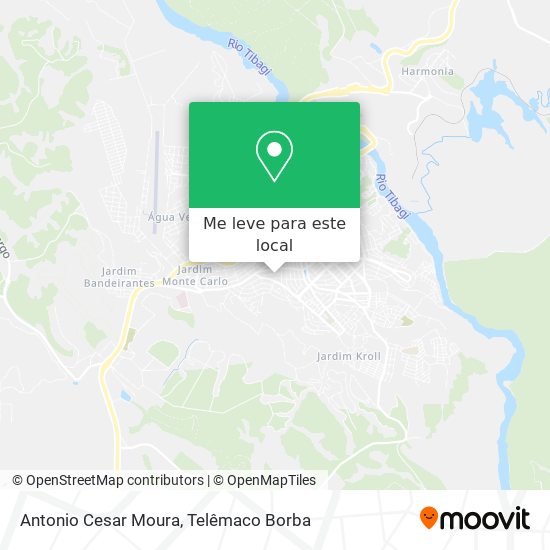 Antonio Cesar Moura mapa