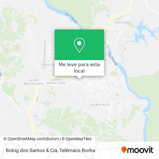 Bobig dos Santos & Cia mapa