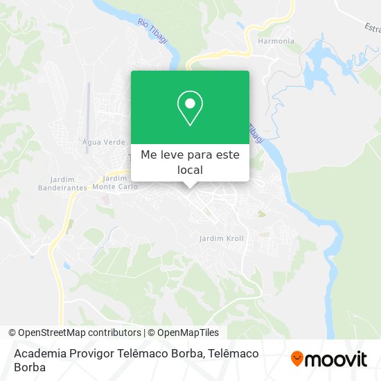 Academia Provigor Telêmaco Borba mapa