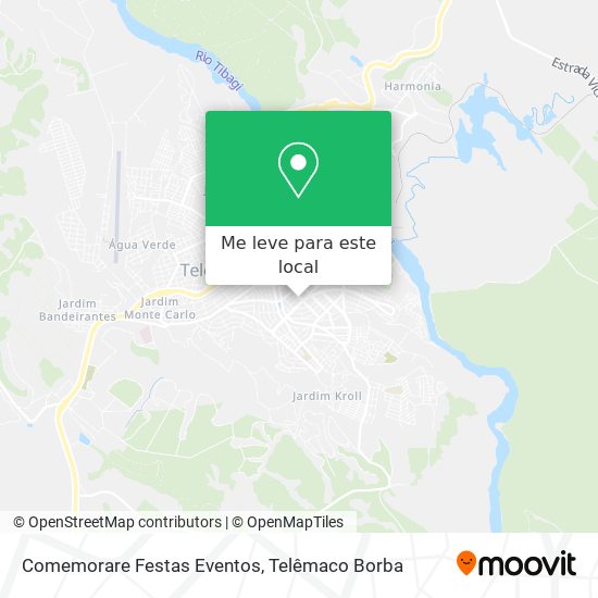 Comemorare Festas Eventos mapa