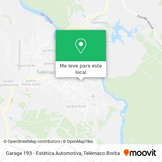 Garage 193 - Estética Automotiva mapa