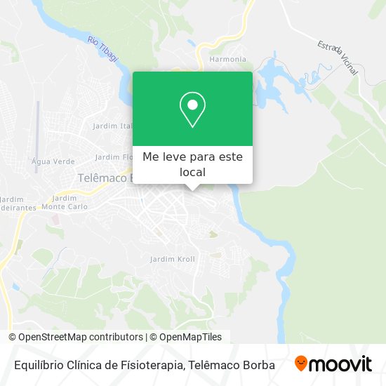 Equilíbrio Clínica de Físioterapia mapa