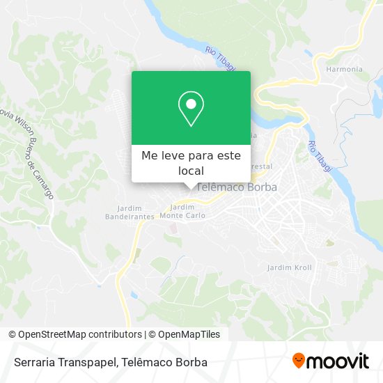 Serraria Transpapel mapa