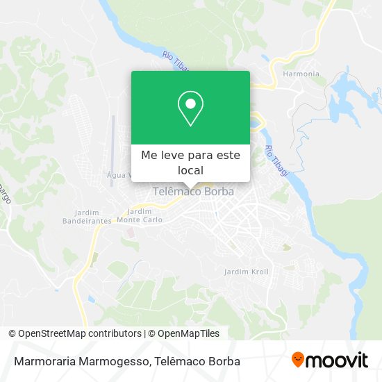 Marmoraria Marmogesso mapa