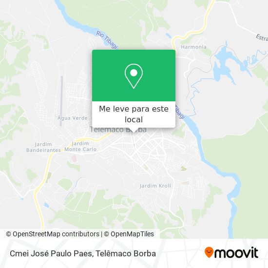 Cmei José Paulo Paes mapa