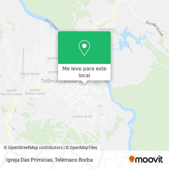 Igreja Das Primicias mapa