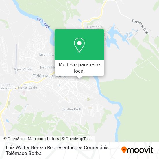 Luiz Walter Bereza Representacoes Comerciais mapa