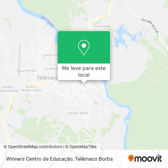 Winners Centro de Educação mapa