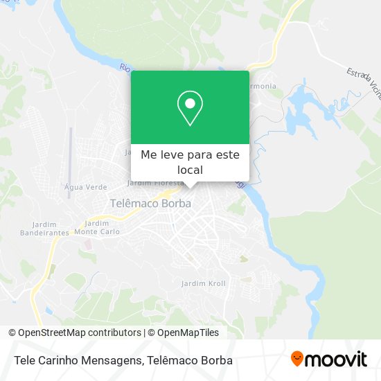 Tele Carinho Mensagens mapa
