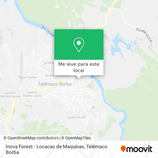 Inova Forest - Locacao de Maquinas mapa
