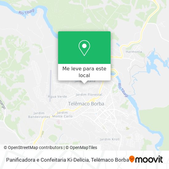 Panificadora e Confeitaria Ki-Delícia mapa