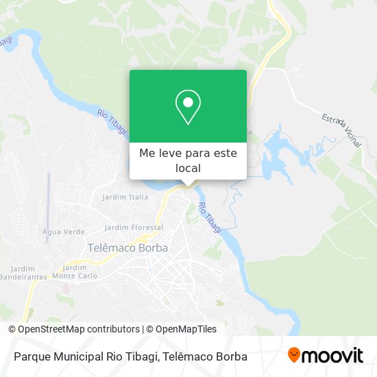 Parque Municipal Rio Tibagi mapa